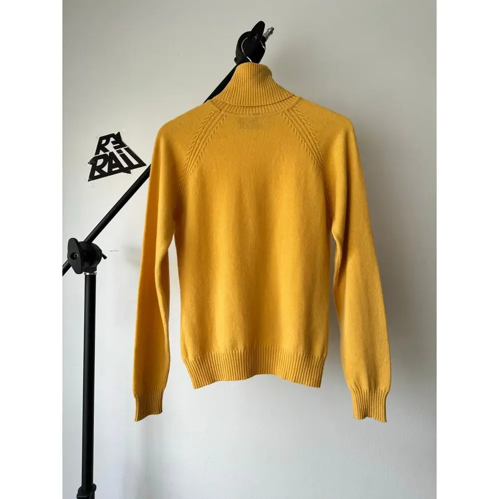 Loro Piana Cashmere Turtleneck Sweater Yellow